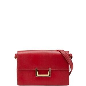 Saint Laurent crossbody shoulder bag red leather